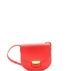 Shoulder Bag Trotteur Crossbody Small Orange Grained Leather
