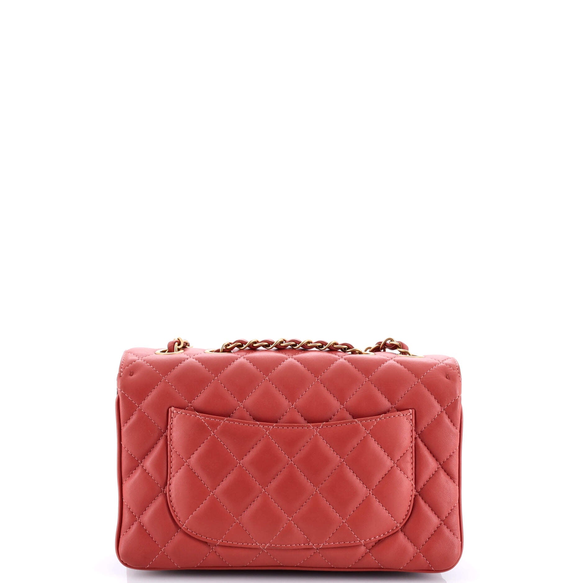 Shoulder Bag Vintage Daily Companion Medium Pink Lambskin Quilted Leather