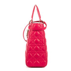 Bolso de Hombro Lady Dior Grande Piel Cannage Rosa