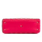 Bolso de Hombro Lady Dior Grande Piel Cannage Rosa