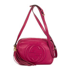 Shoulder Bag Soho Disco Small Pink Grain Leather