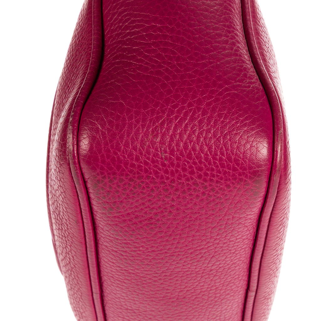 Shoulder Bag Soho Disco Small Pink Grain Leather