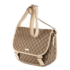 Shoulder Bag Messenger Beige GG Monogram Canvas