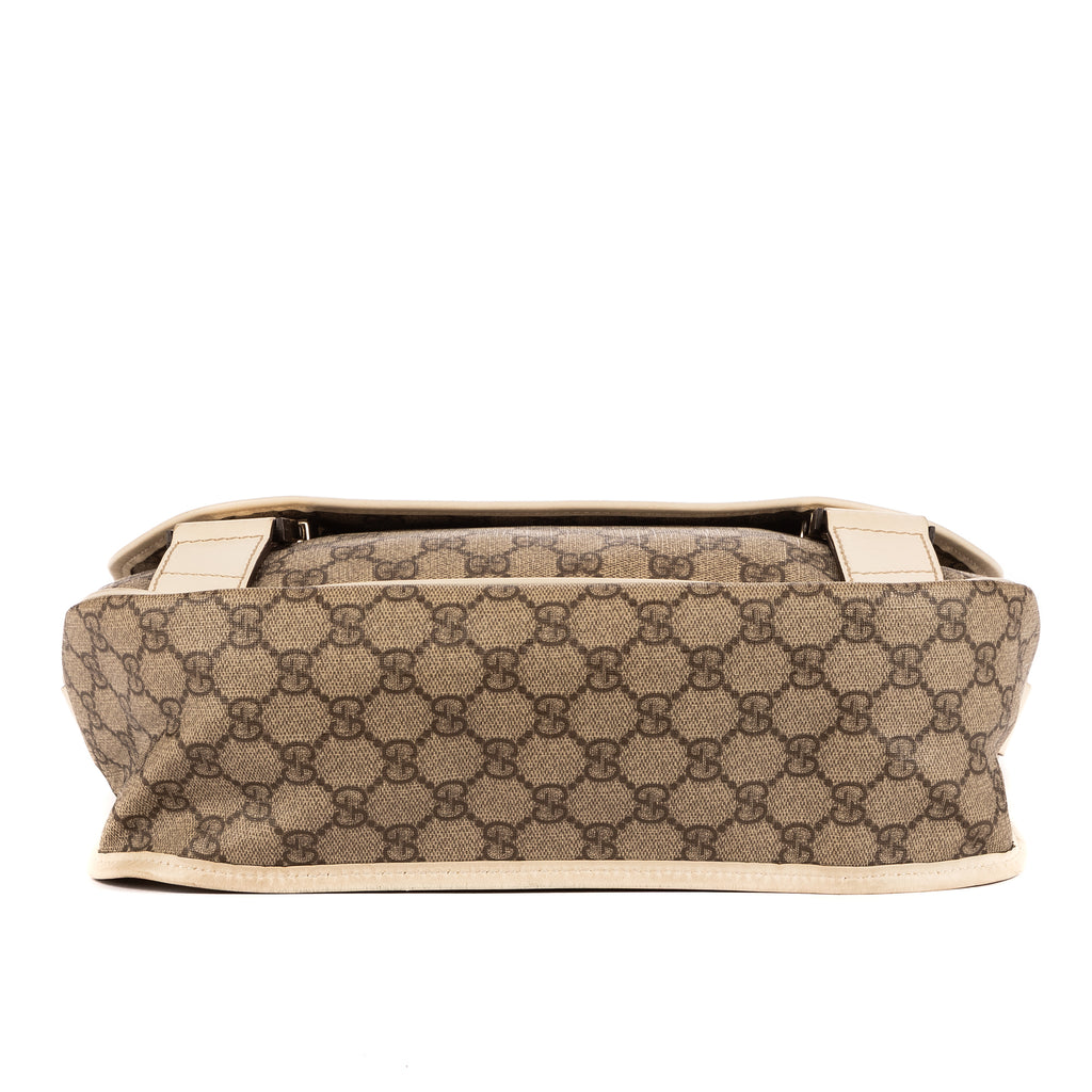 Shoulder Bag Messenger Beige GG Monogram Canvas