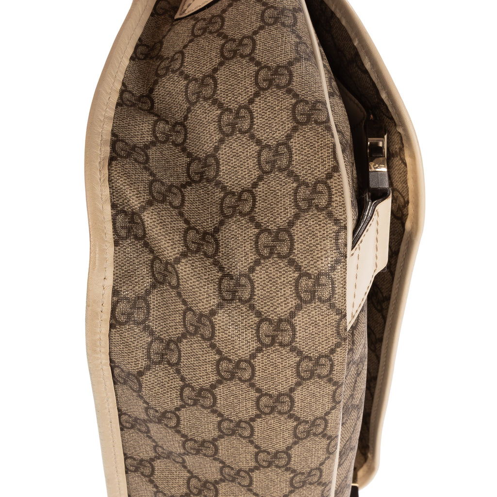 Shoulder Bag Messenger Beige GG Monogram Canvas