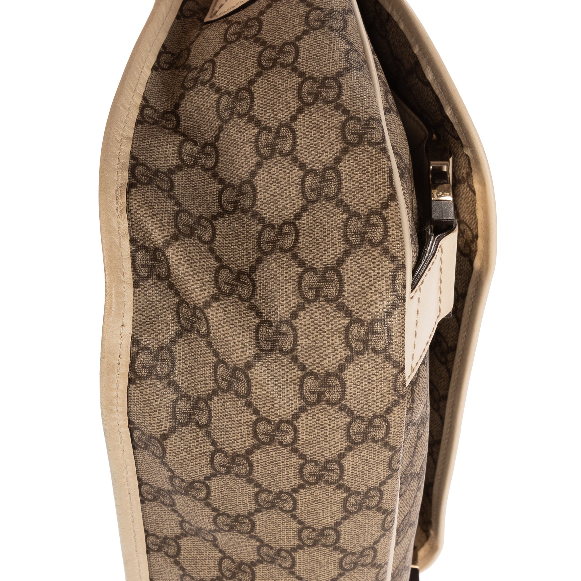 Shoulder Bag Messenger Beige GG Monogram Canvas