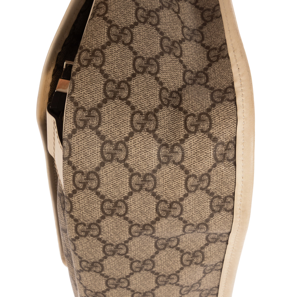 Shoulder Bag Messenger Beige GG Monogram Canvas