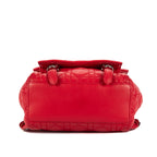 Mochila Stardust Mochila pequeña de cuero acolchado Cannage rojo