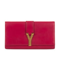 Clutch Ligne-Y Pochette Small Pink Smooth Leather