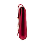 Clutch Ligne-Y Pochette Small Pink Smooth Leather
