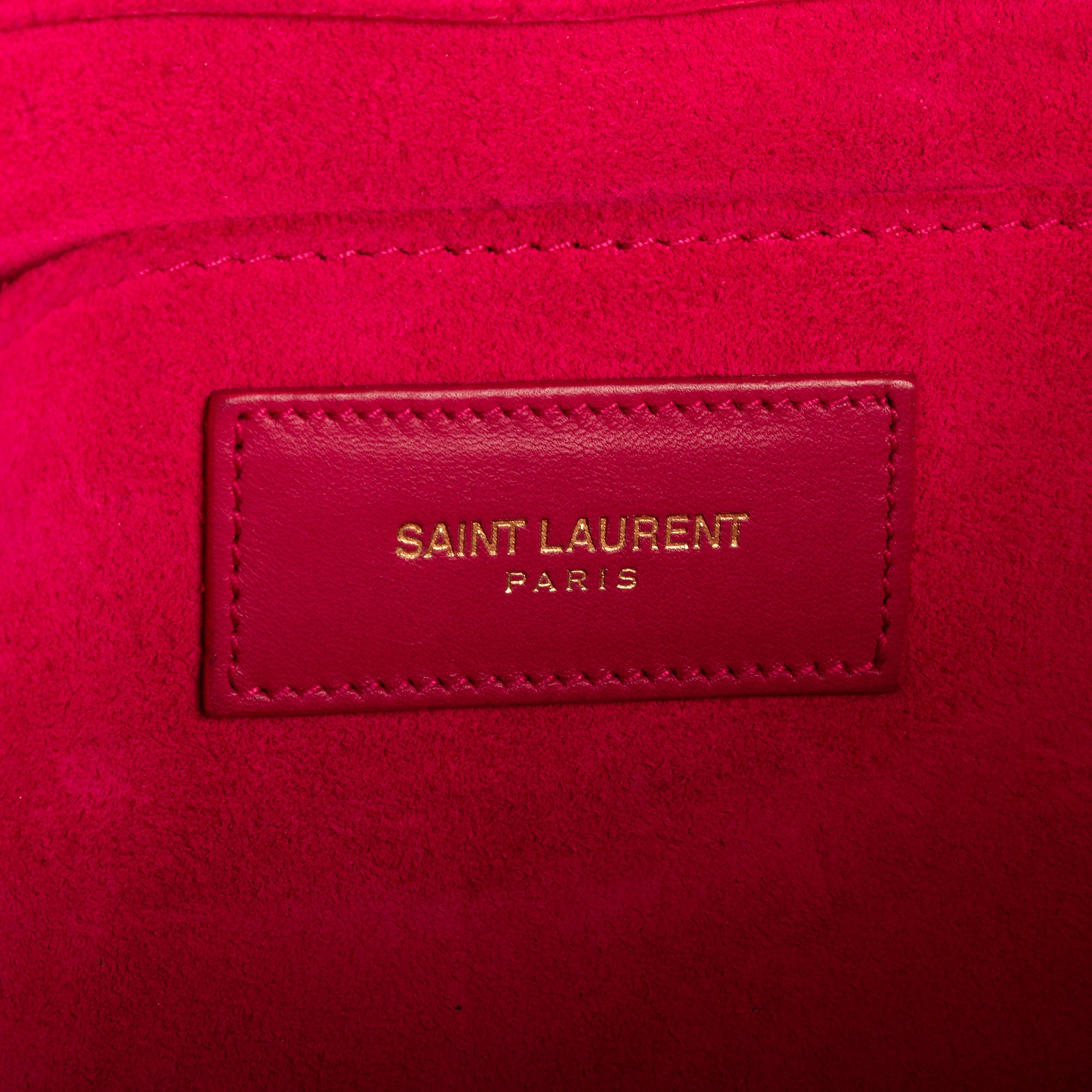 Clutch Ligne-Y Pochette Small Pink Smooth Leather