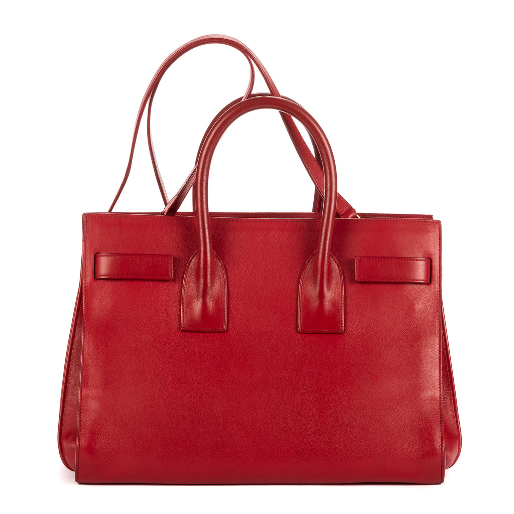 Shoulder Bag Sac De Jour Nano Red Pebbled Leather