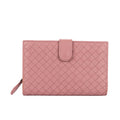 Wallet Compact Wallet Dusty Pink Intrecciato Nappa Leather