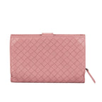 Wallet Compact Wallet Dusty Pink Intrecciato Nappa Leather
