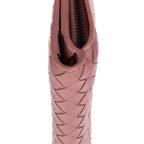 Wallet Compact Wallet Dusty Pink Intrecciato Nappa Leather