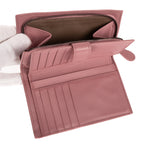 Wallet Compact Wallet Dusty Pink Intrecciato Nappa Leather