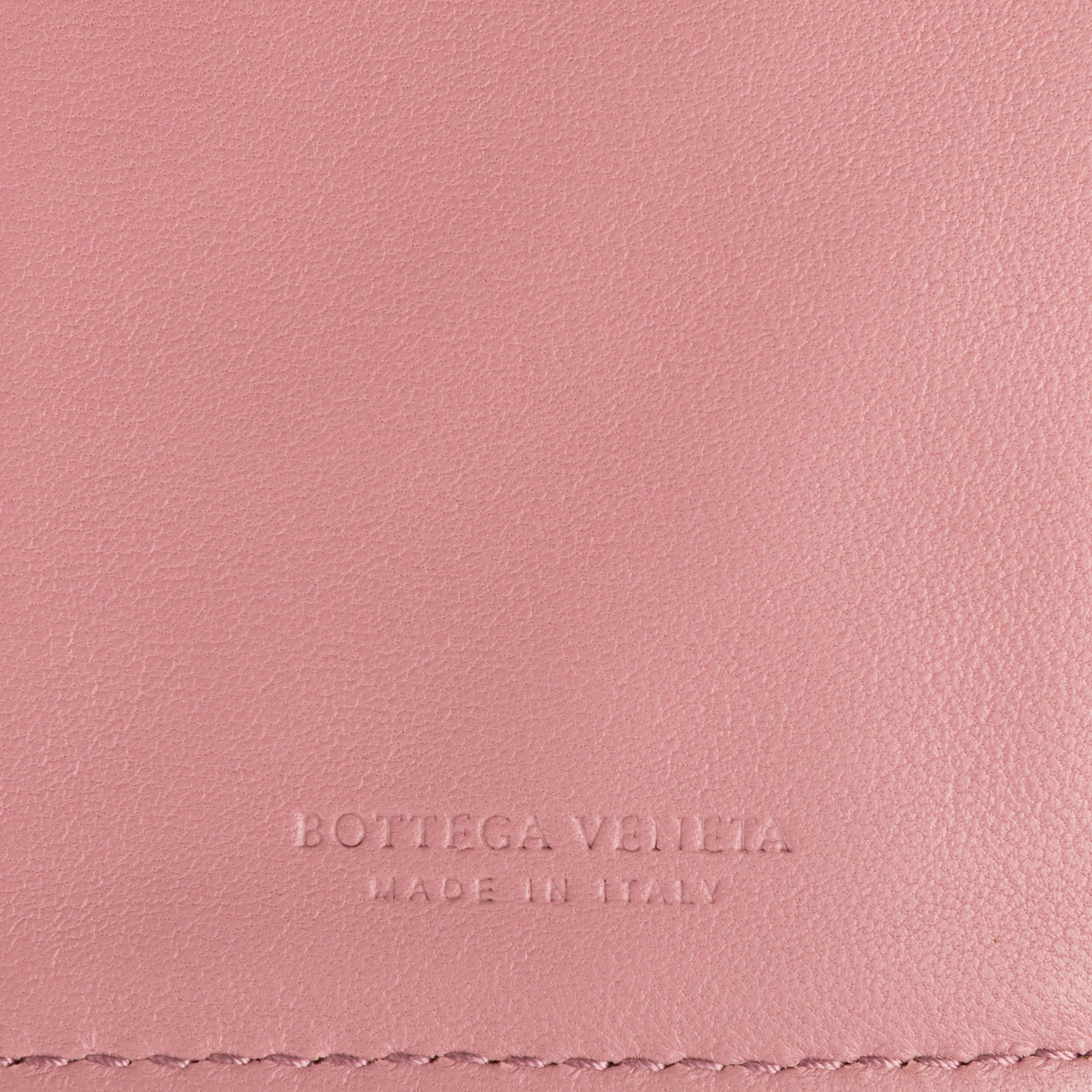 Wallet Compact Wallet Dusty Pink Intrecciato Nappa Leather