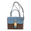Bolso de hombro Locky BB lona Monogram azul