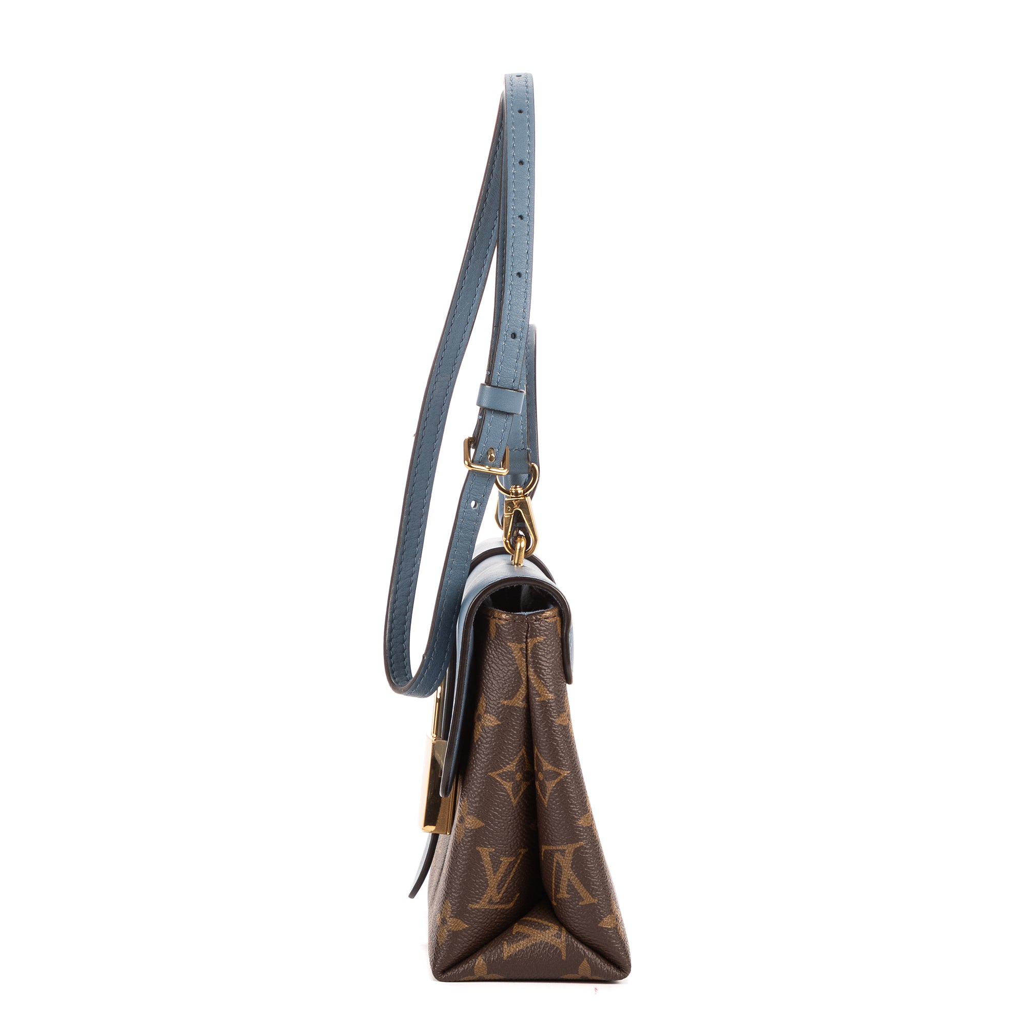 Bolso de hombro Locky BB lona Monogram azul