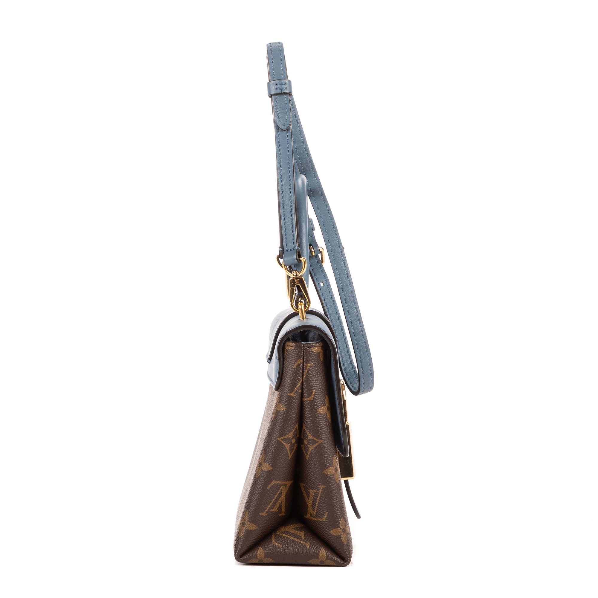 Bolso de hombro Locky BB lona Monogram azul