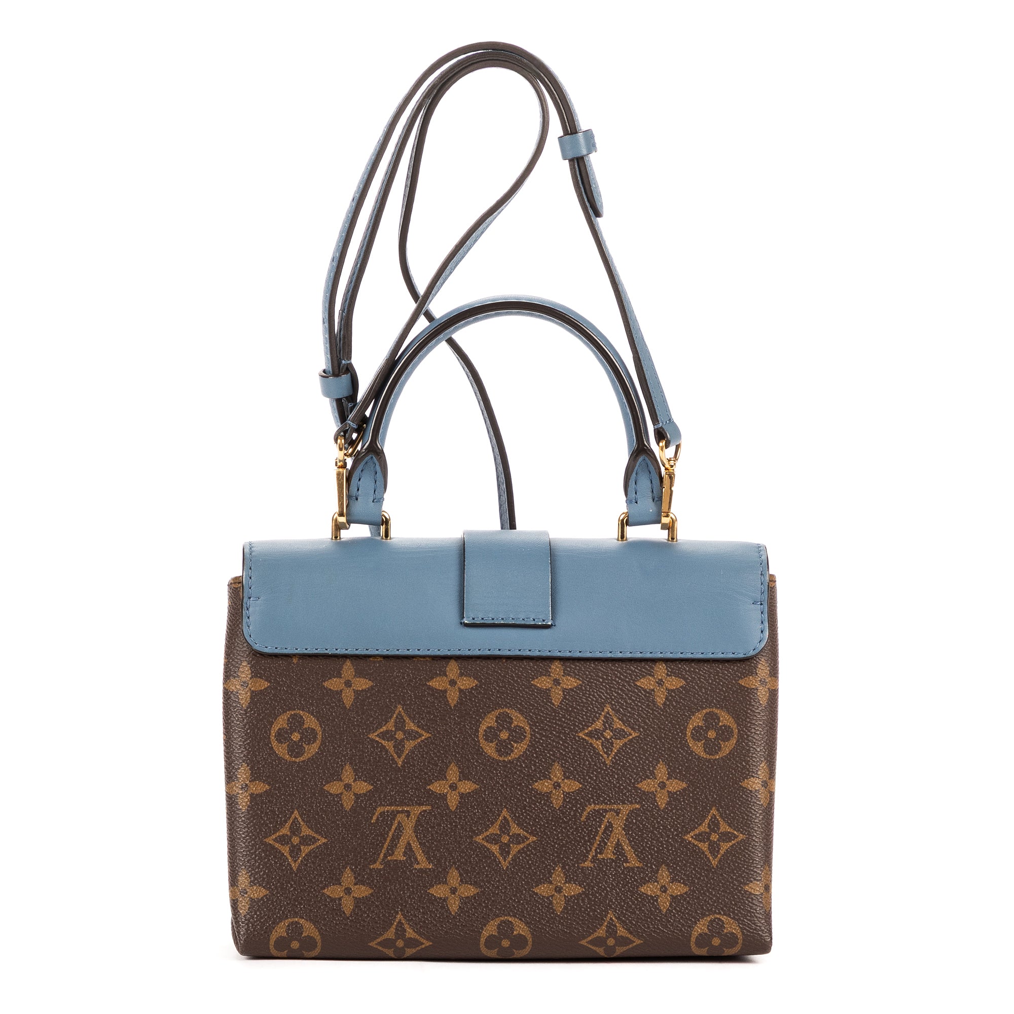 Bolso de hombro Locky BB lona Monogram azul