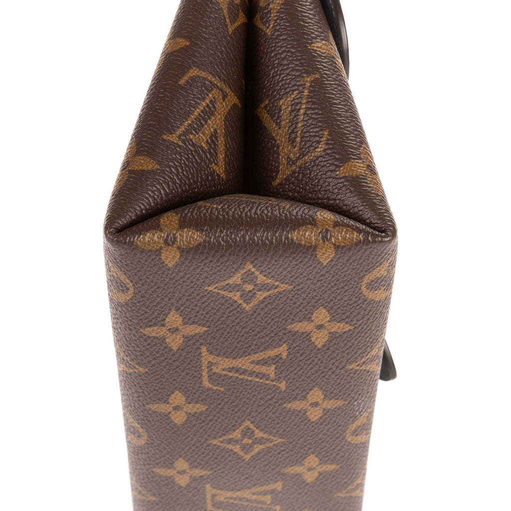 Bolso de hombro Locky BB lona Monogram azul