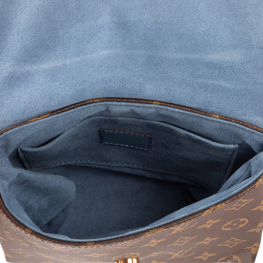Bolso de hombro Locky BB lona Monogram azul
