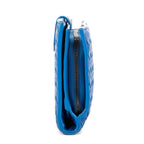 Wallet Intrecciato Wallet Blue Nappa Intrecciato Leather