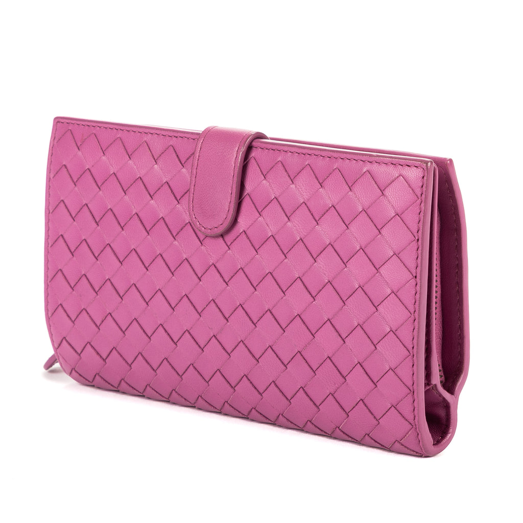 Cartera Intrecciato Cartera de cuero Nappa Intrecciato púrpura