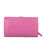 Cartera Intrecciato Cartera de cuero Nappa Intrecciato púrpura