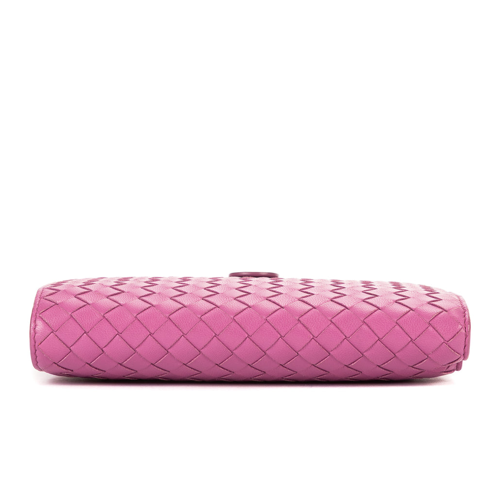 Cartera Intrecciato Cartera de cuero Nappa Intrecciato púrpura