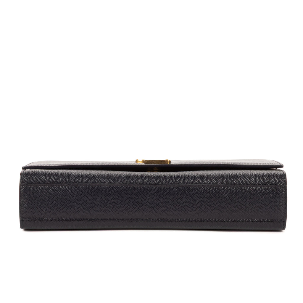 Shoulder Bag Kate Medium Black Grain de Poudre Leather
