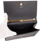 Shoulder Bag Kate Medium Black Grain de Poudre Leather