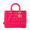 Bolso de Hombro Lady Dior Grande Piel Cannage Rosa