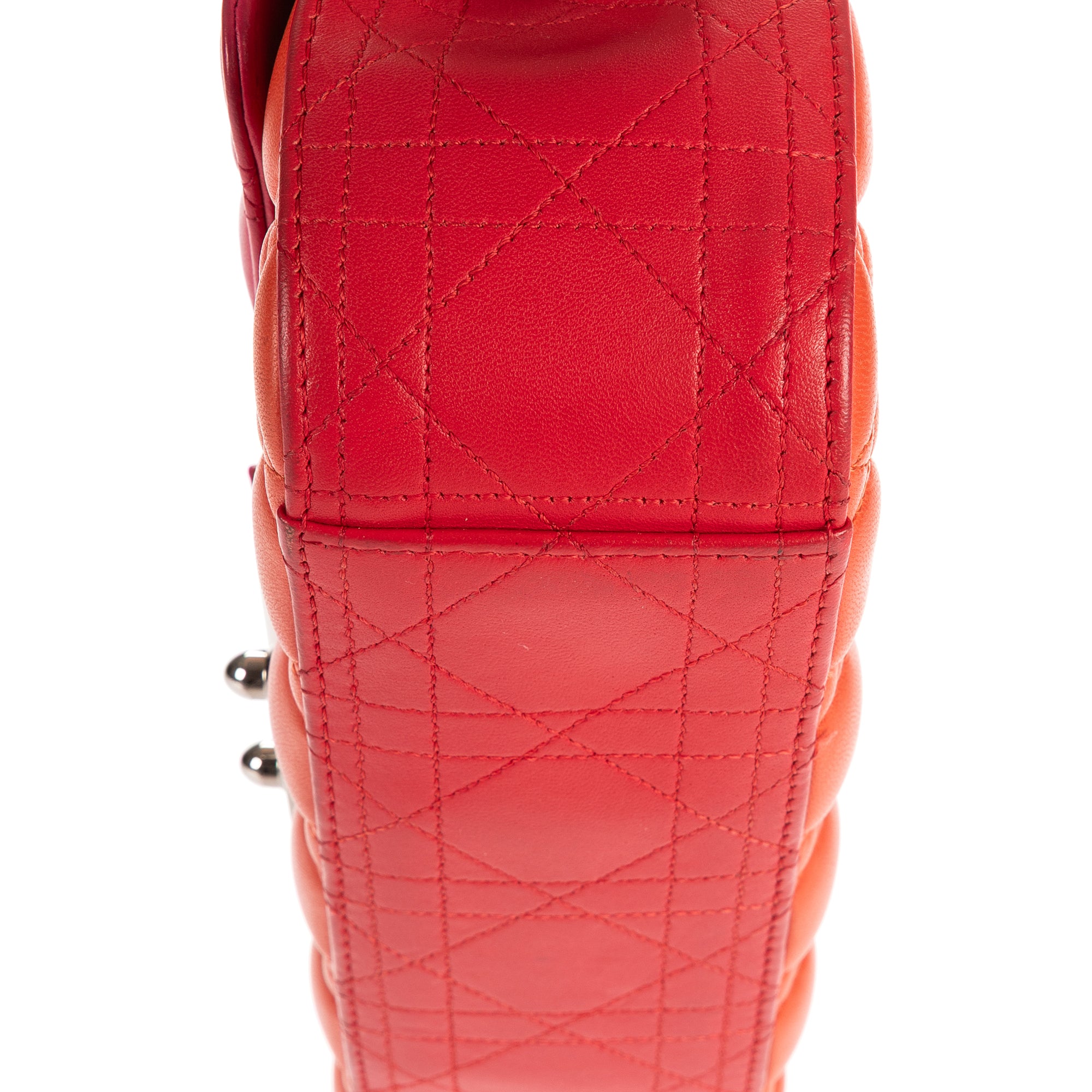 Shoulder Bag Lady Dior Tricolor Medium Fushia Cannage Leather
