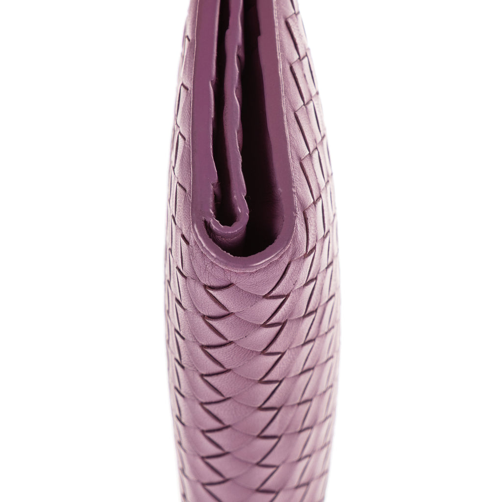 Portefeuille Intrecciato Cuir Nappa Violet Intrecciato
