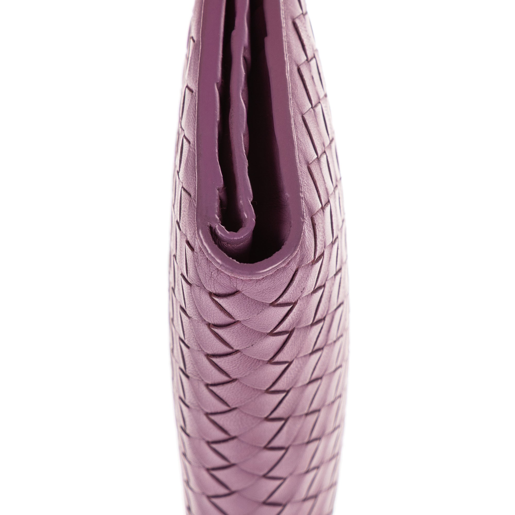 Portefeuille Intrecciato Cuir Nappa Violet Intrecciato