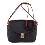 Bolso de Hombro Pochette Metis MM Piel Monogram Empreinte Azul Marino