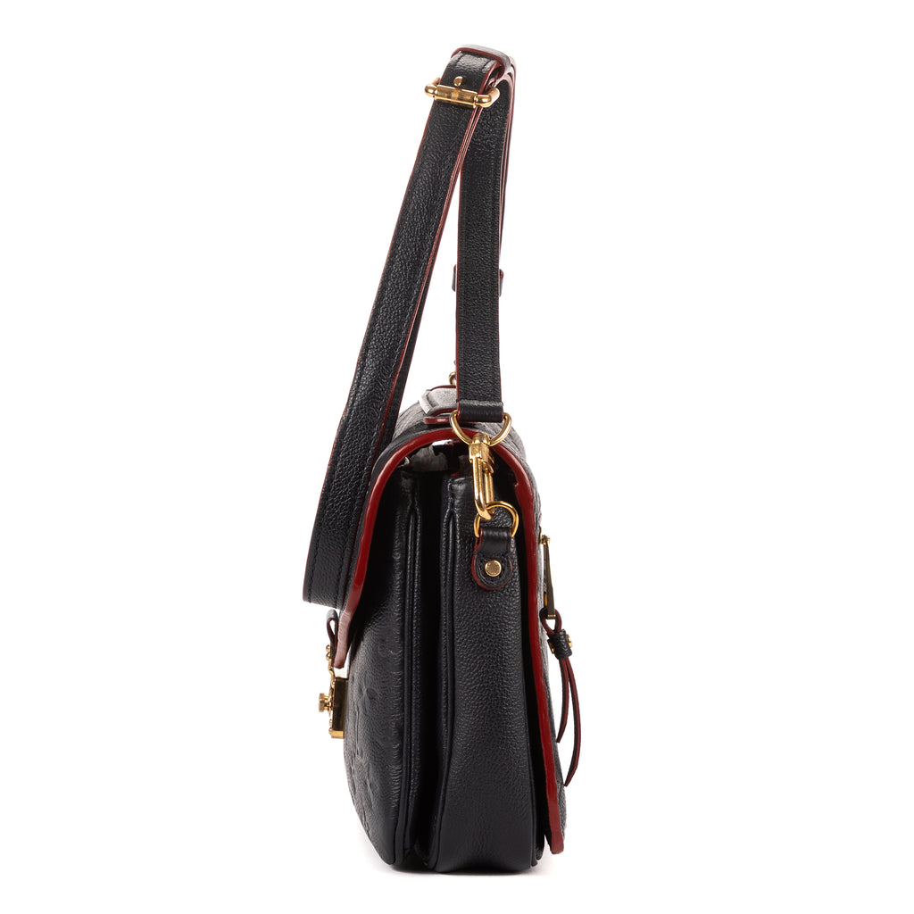 Bolso de Hombro Pochette Metis MM Piel Monogram Empreinte Azul Marino