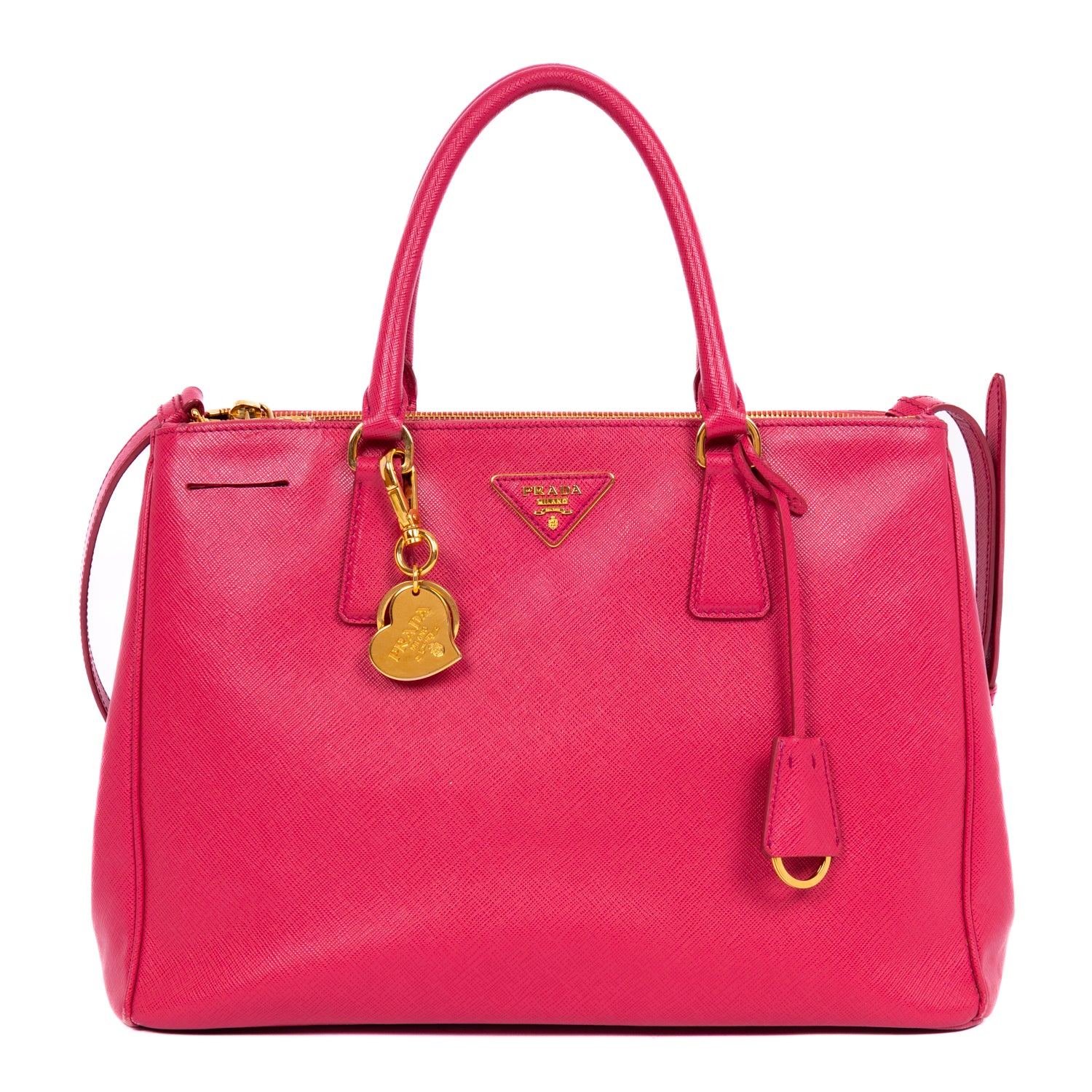 Shoulder Bag Saffiano Lux Tote Pink Saffiano Leather