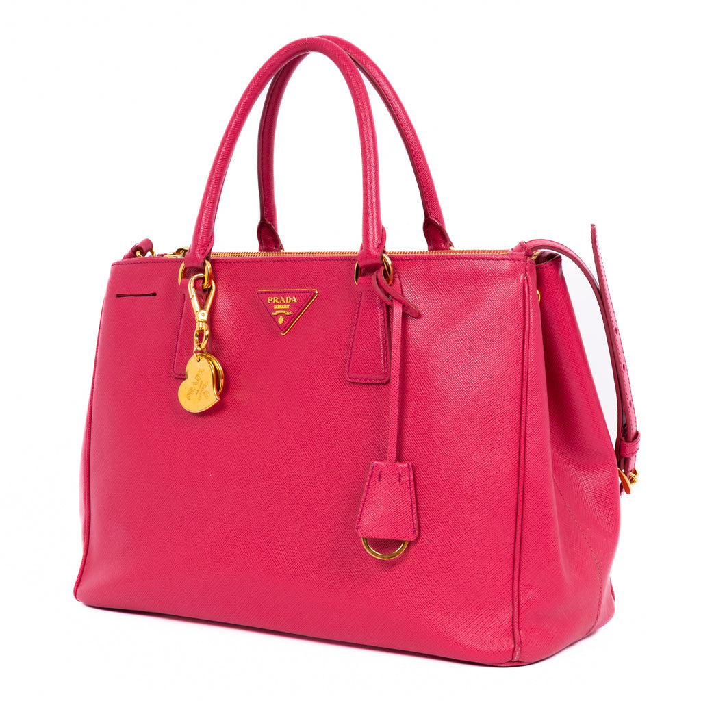 Shoulder Bag Saffiano Lux Tote Pink Saffiano Leather