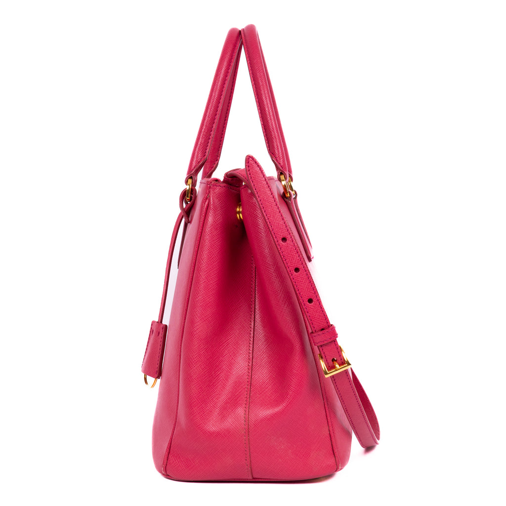 Shoulder Bag Saffiano Lux Tote Pink Saffiano Leather
