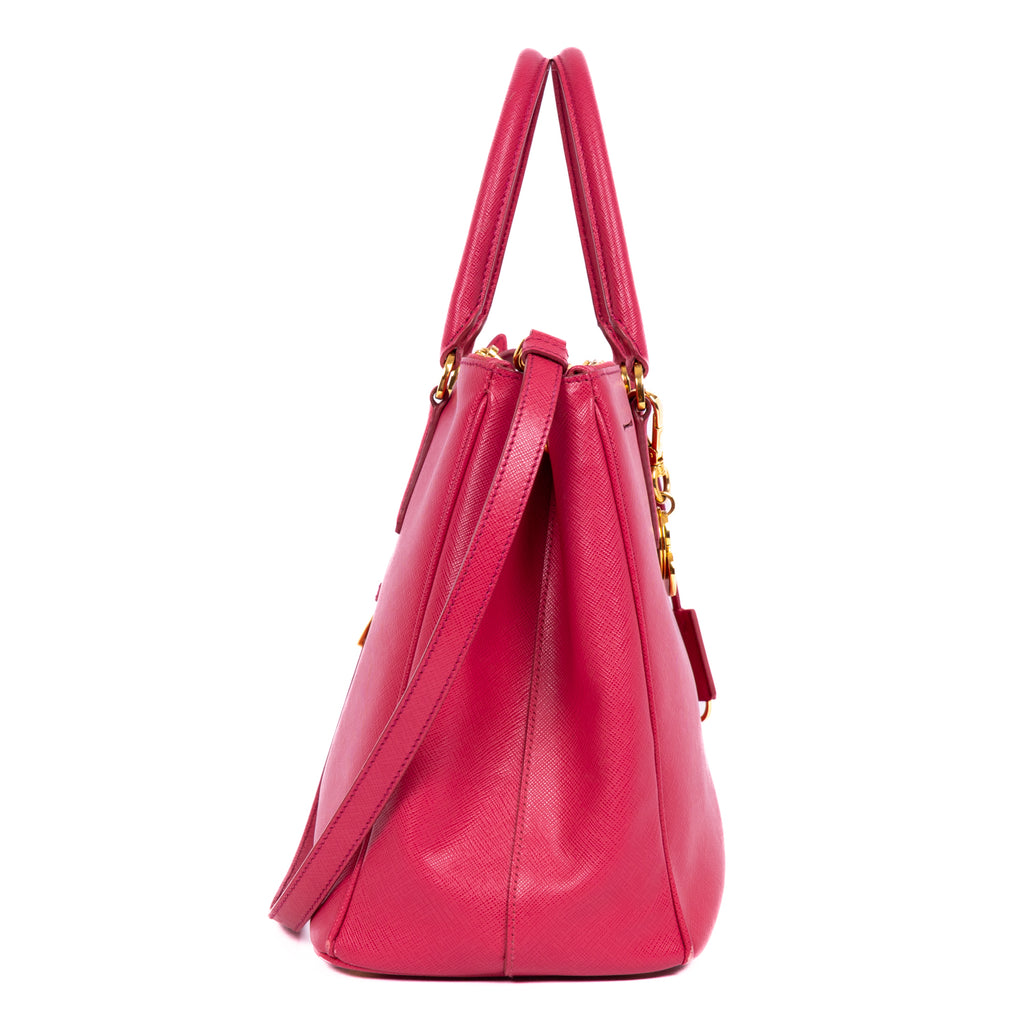 Shoulder Bag Saffiano Lux Tote Pink Saffiano Leather