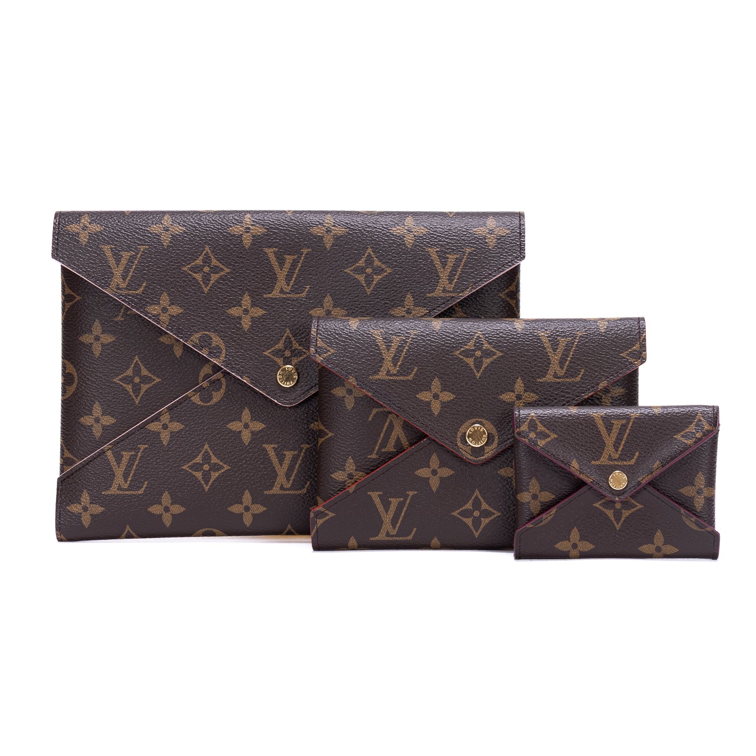 Pouch Kirigami Pochette 3 in 1 Brown Monogram Canvas