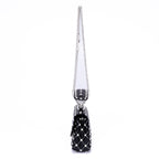 Shoulder Bag Rockstud Spike Chain Small White Pebbled Leather with Pyramid Studs