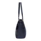 Shoulder Bag Tote Black Vitello Leather