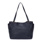 Shoulder Bag Tote Black Vitello Leather