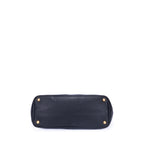Shoulder Bag Tote Black Vitello Leather