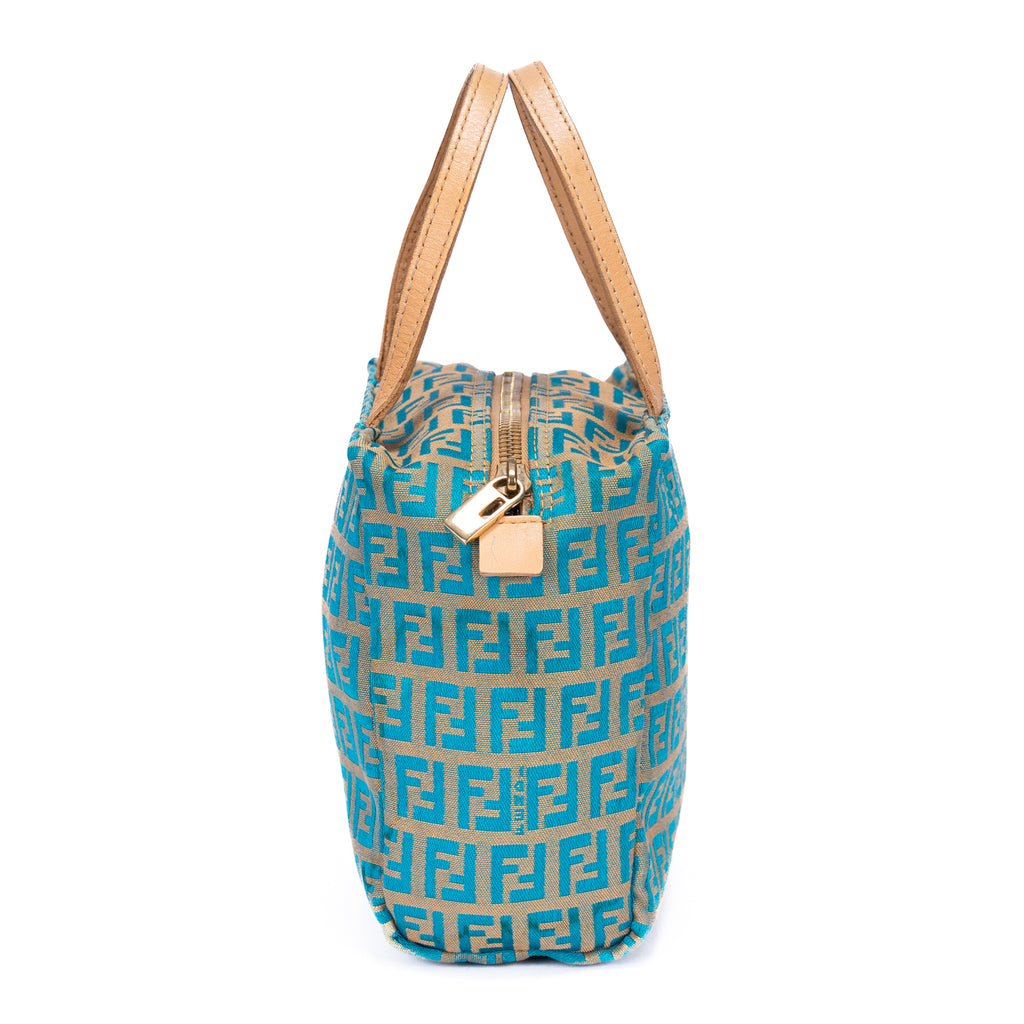Fendi - Zucchino Mini - Beige/Bleu