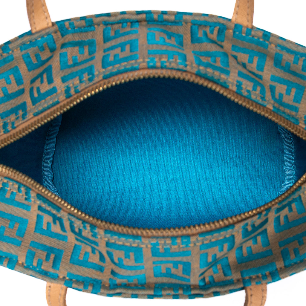 Fendi - Zucchino Mini - Beige/Bleu